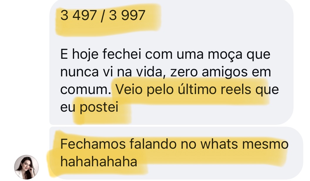 Prova real de venda fechada no WhatsApp sem call estratégica
